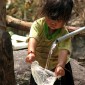 Little girl in northern Thailand